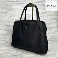 011 美品 PRADA トートバッグ ハンドバッグ 肩掛け 黒 xm1 011 美品 PRADA トートバッグ ハンドバッグ 肩掛け 黒 xm1 - メルカリ