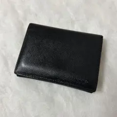プラダ 名刺入れ カードケース サフィアーノレザー メンズ ブラックのサムネイル