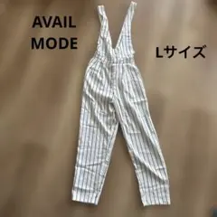 AVAIL MODE ストライプ　オールインワン