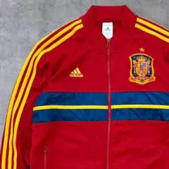 ア*ん様 アディダス　トラックジャケット　メンズ　L　スペイン代表　刺繍ロゴ　リ