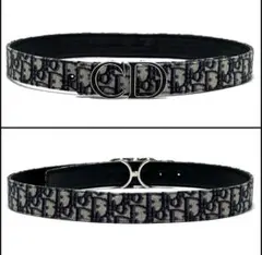 Dior メンズベルト　オブリーク　革バックル　80-90cmのサムネイル
