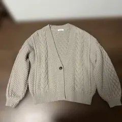 niko and ... ベージュニットカーディガン
