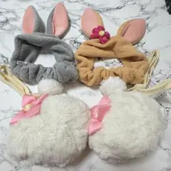 TDR ヘアバンド　とんすけ　ミスバニー　ウサギ　ショルダーポーチ　ハロウィン