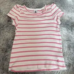 プチバトー 半袖 ボーダーTシャツ　110cm