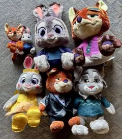 【新品】6点 ズートピア2 ぬいぐるみセット まとめ売り タグ付き