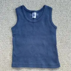 Petit Bateau リブタンクトップ 24m/86cm ネイビー