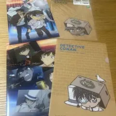 名探偵コナン　クリアファイル　怪盗キッド　服部平次　4枚セット　ついせきちゅう