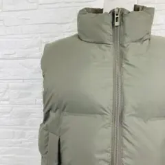 ZARA ザラ パフベスト 中綿ベスト ボリュームネック カーキ M 美品のサムネイル