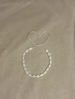 貝殻モチーフ アジャスタブルネックレス