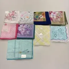 ブランドハンカチ9枚セット