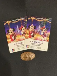 ディズニーランド JCB 2025 シール 2026 スーベニアメダルセット