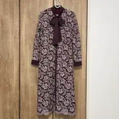 2022sacaiペイズリー柄 半袖 ロングワンピース - メルカリ