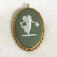 WEDG WOOD カメオ ブローチ ヴィンテージ
