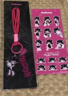 メロジョイ ノベルティキーホルダー シールメロイヤ レア　mellojoy