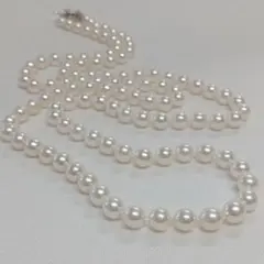 新品　あこや真珠ロングネックレス　85cm 2連使用も可