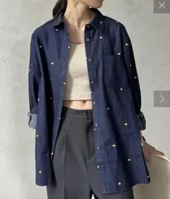 CPCM ハート刺繍　長袖シャツ