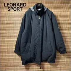 【LEONARD SPORT】中綿ジップアップコート インナーベスト付 フード付