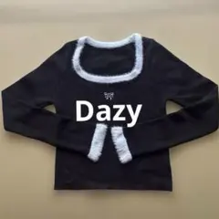Dazy スクエアネック ニットトップス