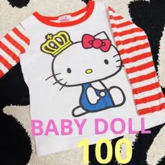 BABY DOLL❤️キティ❤️コラボ✨ロンT✨100cm❤️サンリオ