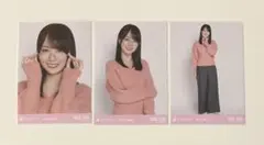 乃木坂46 生写真 賀喜遥香 リラックスコーデ 3種 コンプ