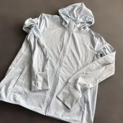 UNIQLO ブルー フルジップパーカー M エアリズム　ユニクロ