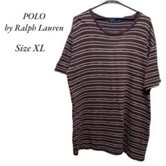 Polo by Ralph Lauren ジャガードTシャツ XLサイズ 古着