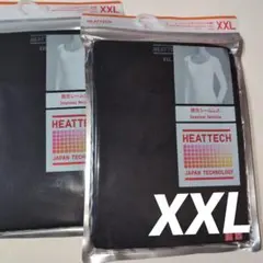 ユニクロヒートテックUネック 長袖 Tシャツ XXLブラック２枚