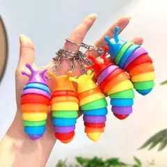 E*n様 カラフルいもむしくんキーホルダー◎ E*n様 カラフルいもむしくんキーホルダー◎ からカラいもムシ