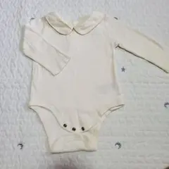 えり付き細リブロンパース