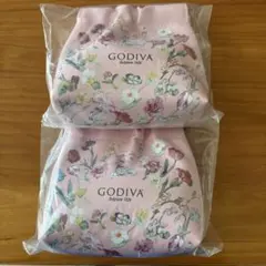 新品未開封　GODIVA オリジナルポーチ　２個セットのサムネイル