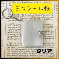 ミニシール帳 クリア ミニアルバム キーホルダー付き 透明 推し活