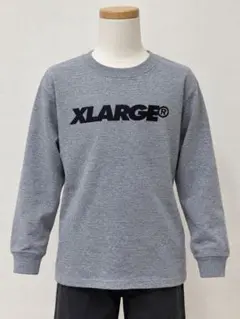 XLARGE KIDS 長袖カットソー グレー　120