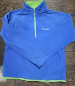 mont-bell フリースジャケット 青　キッズ　140