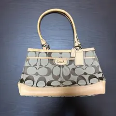 Coach ロゴ柄 トートバッグ ベージュ/ブラウン