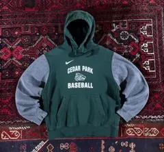 L*.様 NIKE ナイキ カレッジロゴ プルオーバー パーカー グリーン M