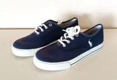 未使用＊ポロ ラルフローレン＊刺繍キャンバススニーカー＊シューズ＊靴＊24cm