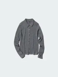 【UNIQLO】メリノリブポロカーディガン