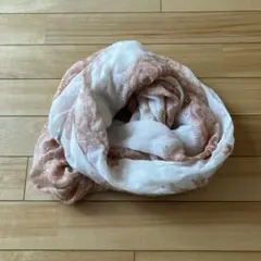 【H&M】花柄ストール ホワイト/ピンク