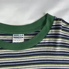 【美品】walla walla sport　ロングスリーブ ストライプTシャツのサムネイル