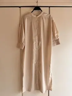 Avail ベージュ シャツワンピース 七分袖 ワンピース アイボリーのサムネイル