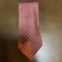ドット柄 ネクタイ ワインレッド