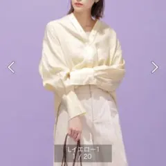 nano • universe ヨーロピアンフラックス　リネンオーバーシャツ