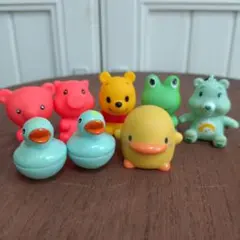 【プーさん・ケアベア・マザーグース】マスコット　8点セット