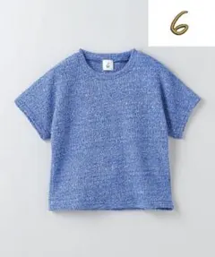 大人気！完売商品〈6（roku）〉リンクル Tシャツ クロップド ブルー