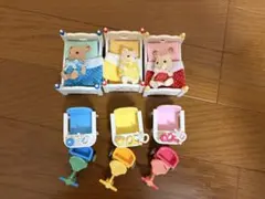 シルバニアファミリー ベッドと赤ちゃん人形セット