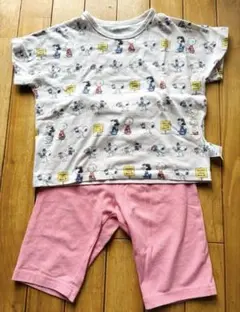 ユニクロ パジャマ スヌーピー 100cm 半袖