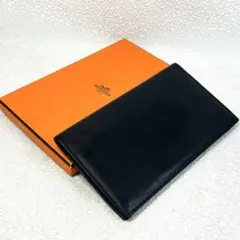 HERMES】長財布エルメス『シチズン ツイル ロング』シルクイン□X刻印 