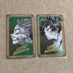 ヒロアカ原画展 箔押しクリアカードコレクション 緑谷出久 2種セット