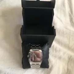 DIESEL ステンレススチール シルバー 時計　美品