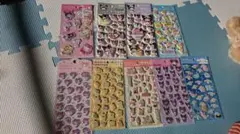 サンリオぷくっとシール&ぷくぷくシール&シェイカーステッカーズ シャカシャカ９枚